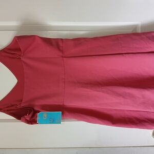 H&M Pink A-Line V-Neck Dress for Weddings